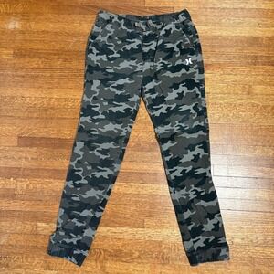 Hurley‎ Boys Camo Jogger Pants Size L (12–13 Yrs) Stretch Cotton Casual